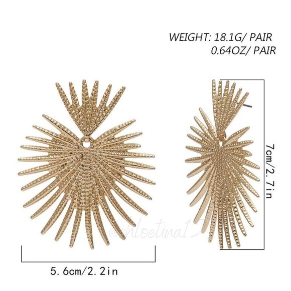 â¨NEWâGeometric ExaggeratedâStatementâEarrings - Picture 4 of 6